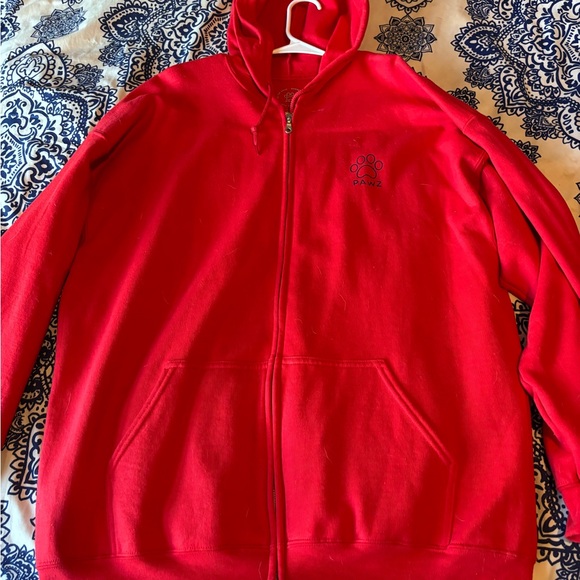 Red Zip-Up Hoodie - Picture 1 of 3
